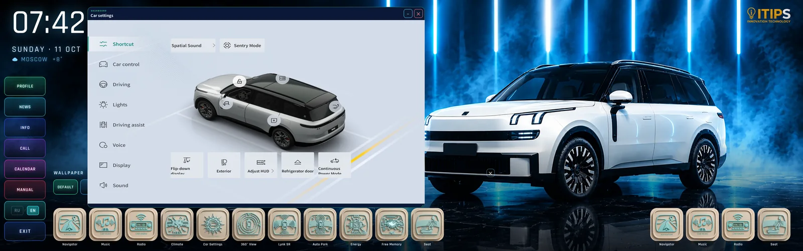DASHBOARD Launcher — floating window