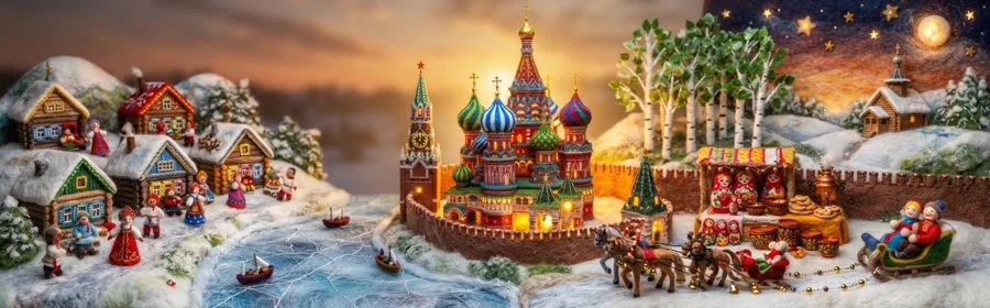 Moscow winter evening